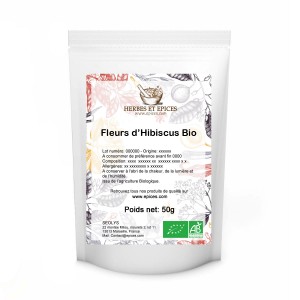 Achetez notre Hibiscus Bio en vrac. Meilleur rapport qualité/prix