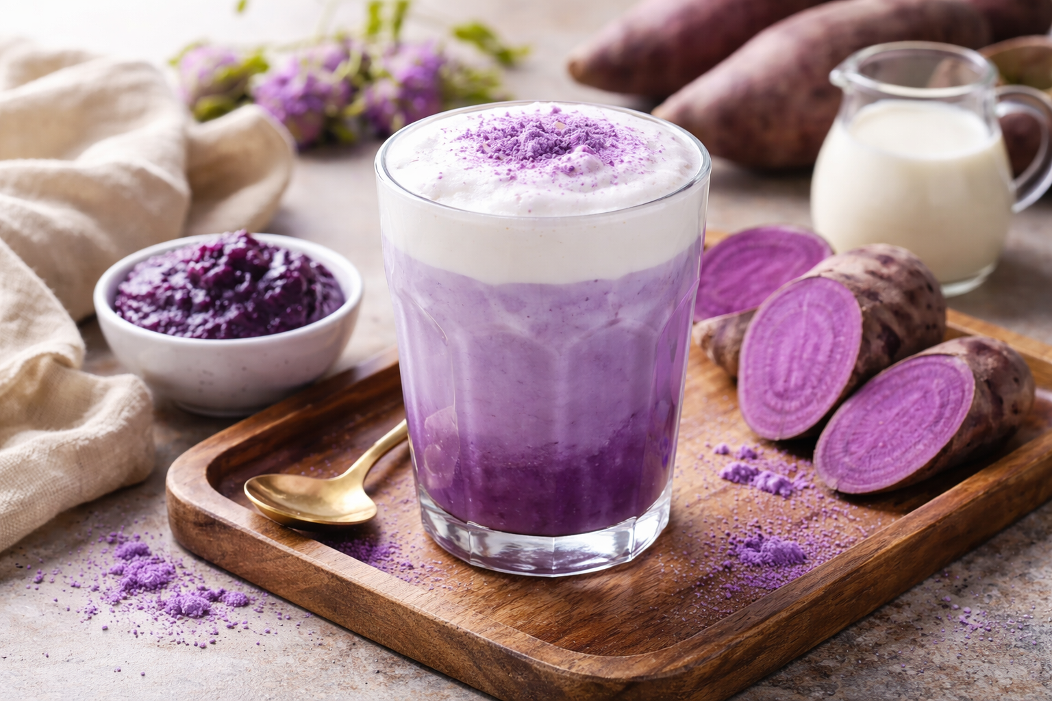 Ube latte : la boisson violette tendance